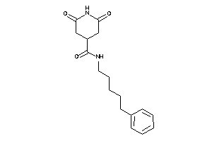 2,6-diketo-N-(5-phenylpentyl)isonipecotamide