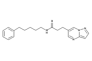 N-(5-phenylpentyl)-3-pyrazolo[1,5-a]pyrimidin-6-yl-propionamide