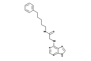 N-(5-phenylpentyl)-2-(9H-purin-6-ylamino)acetamide