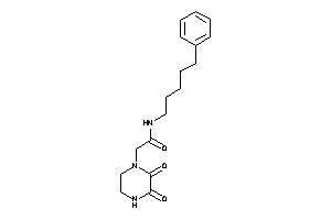 2-(2,3-diketopiperazino)-N-(5-phenylpentyl)acetamide