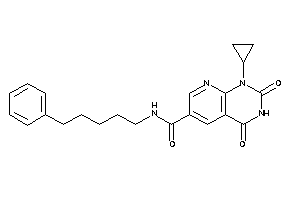 1-cyclopropyl-2,4-diketo-N-(5-phenylpentyl)pyrido[2,3-d]pyrimidine-6-carboxamide