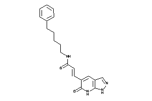 3-(6-keto-1,7-dihydropyrazolo[3,4-b]pyridin-5-yl)-N-(5-phenylpentyl)acrylamide