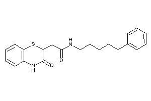 2-(3-keto-4H-1,4-benzothiazin-2-yl)-N-(5-phenylpentyl)acetamide