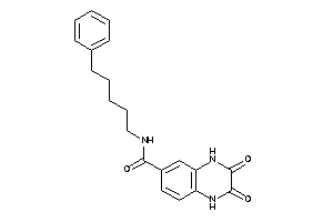 Image of 2,3-diketo-N-(5-phenylpentyl)-1,4-dihydroquinoxaline-6-carboxamide