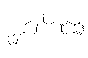 1-[4-(1,2,4-oxadiazol-3-yl)piperidino]-3-pyrazolo[1,5-a]pyrimidin-6-yl-propan-1-one