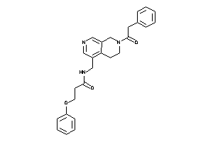 3-phenoxy-N-[[7-(2-phenylacetyl)-6,8-dihydro-5H-2,7-naphthyridin-4-yl]methyl]propionamide