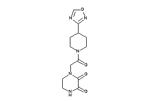 1-[2-keto-2-[4-(1,2,4-oxadiazol-3-yl)piperidino]ethyl]piperazine-2,3-quinone