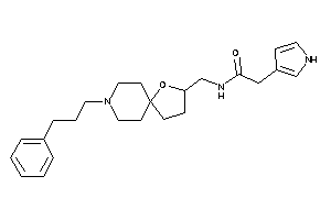 N-[[8-(3-phenylpropyl)-4-oxa-8-azaspiro[4.5]decan-3-yl]methyl]-2-(1H-pyrrol-3-yl)acetamide