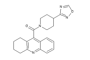 Image of [4-(1,2,4-oxadiazol-3-yl)piperidino]-(1,2,3,4-tetrahydroacridin-9-yl)methanone