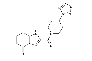 2-[4-(1,2,4-oxadiazol-3-yl)piperidine-1-carbonyl]-1,5,6,7-tetrahydroindol-4-one