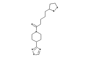 5-(dithiolan-3-yl)-1-[4-(1,2,4-oxadiazol-3-yl)piperidino]pentan-1-one