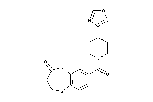 7-[4-(1,2,4-oxadiazol-3-yl)piperidine-1-carbonyl]-3,5-dihydro-2H-1,5-benzothiazepin-4-one