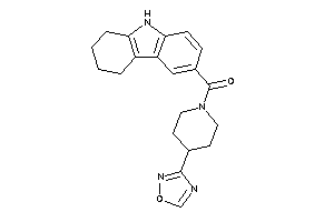 [4-(1,2,4-oxadiazol-3-yl)piperidino]-(6,7,8,9-tetrahydro-5H-carbazol-3-yl)methanone