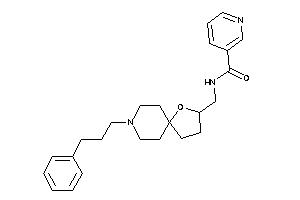 N-[[8-(3-phenylpropyl)-4-oxa-8-azaspiro[4.5]decan-3-yl]methyl]nicotinamide