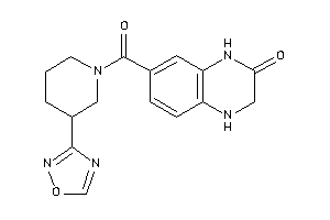 7-[3-(1,2,4-oxadiazol-3-yl)piperidine-1-carbonyl]-3,4-dihydro-1H-quinoxalin-2-one