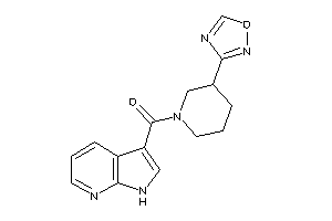 Image of [3-(1,2,4-oxadiazol-3-yl)piperidino]-(1H-pyrrolo[2,3-b]pyridin-3-yl)methanone
