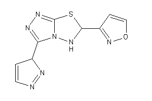 3-[3-(3H-pyrazol-3-yl)-5,6-dihydro-[1,2,4]triazolo[3,4-b][1,3,4]thiadiazol-6-yl]isoxazole