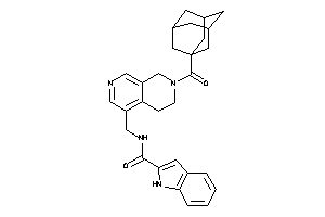 N-[[7-(adamantane-1-carbonyl)-6,8-dihydro-5H-2,7-naphthyridin-4-yl]methyl]-1H-indole-2-carboxamide