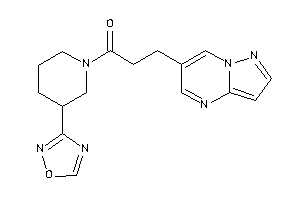 1-[3-(1,2,4-oxadiazol-3-yl)piperidino]-3-pyrazolo[1,5-a]pyrimidin-6-yl-propan-1-one