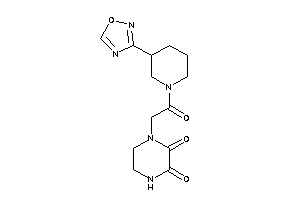 1-[2-keto-2-[3-(1,2,4-oxadiazol-3-yl)piperidino]ethyl]piperazine-2,3-quinone