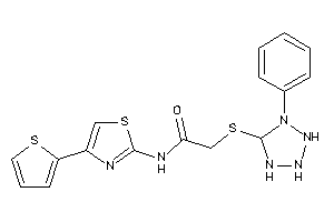 2-[(1-phenyltetrazolidin-5-yl)thio]-N-[4-(2-thienyl)thiazol-2-yl]acetamide