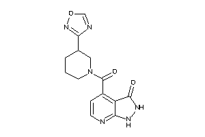 4-[3-(1,2,4-oxadiazol-3-yl)piperidine-1-carbonyl]-1,2-dihydropyrazolo[3,4-b]pyridin-3-one