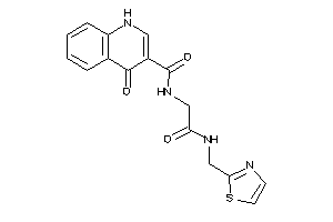 4-keto-N-[2-keto-2-(thiazol-2-ylmethylamino)ethyl]-1H-quinoline-3-carboxamide