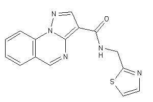 Image of N-(thiazol-2-ylmethyl)pyrazolo[1,5-a]quinazoline-3-carboxamide