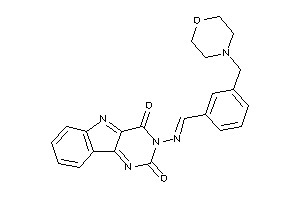 3-[[3-(morpholinomethyl)benzylidene]amino]pyrimido[5,4-b]indole-2,4-quinone