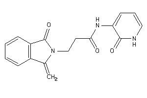 3-(1-keto-3-methylene-isoindolin-2-yl)-N-(2-keto-1H-pyridin-3-yl)propionamide