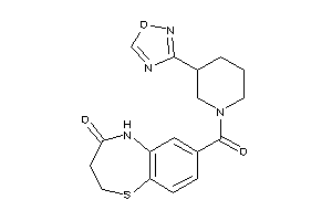 7-[3-(1,2,4-oxadiazol-3-yl)piperidine-1-carbonyl]-3,5-dihydro-2H-1,5-benzothiazepin-4-one