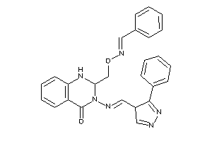 2-[(benzalamino)oxymethyl]-3-[(3-phenyl-4H-pyrazol-4-yl)methyleneamino]-1,2-dihydroquinazolin-4-one