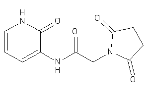 N-(2-keto-1H-pyridin-3-yl)-2-succinimido-acetamide