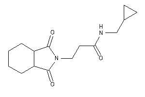 N-(cyclopropylmethyl)-3-(1,3-diketo-3a,4,5,6,7,7a-hexahydroisoindol-2-yl)propionamide