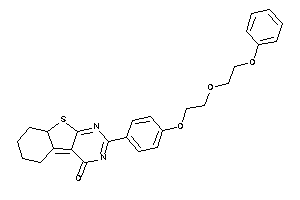 2-[4-[2-(2-phenoxyethoxy)ethoxy]phenyl]-6,7,8,8a-tetrahydro-5H-benzothiopheno[2,3-d]pyrimidin-4-one