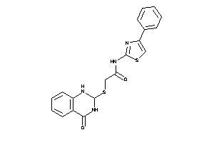 2-[(4-keto-2,3-dihydro-1H-quinazolin-2-yl)thio]-N-(4-phenylthiazol-2-yl)acetamide