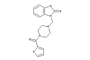 2-thienyl-[4-[(2-thioxo-1,3-benzoxazol-3-yl)methyl]piperazino]methanone