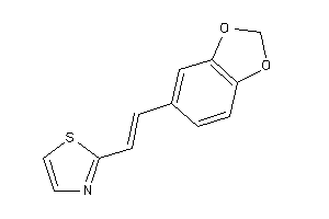 2-[2-(1,3-benzodioxol-5-yl)vinyl]thiazole