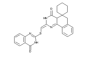 2-[[(4-keto-3H-quinazolin-2-yl)thio]methylene]spiro[4a,6-dihydrobenzo[h]quinazoline-5,1'-cyclohexane]-4-one