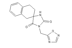 3-(1,2,4-oxadiazol-5-ylmethyl)spiro[imidazolidine-5,2'-tetralin]-2,4-quinone