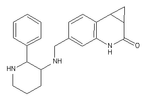 5-[[(2-phenyl-3-piperidyl)amino]methyl]-1,1a,3,7b-tetrahydrocyclopropa[c]quinolin-2-one