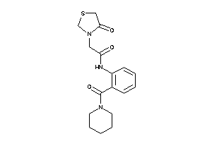 2-(4-ketothiazolidin-3-yl)-N-[2-(piperidine-1-carbonyl)phenyl]acetamide