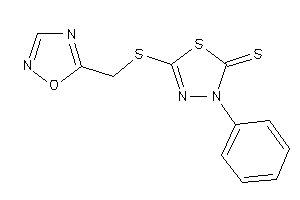 5-(1,2,4-oxadiazol-5-ylmethylthio)-3-phenyl-1,3,4-thiadiazole-2-thione