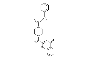 2-[4-(2-phenylcyclopropanecarbonyl)piperazine-1-carbonyl]chromone