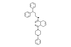 Image of N-(3,3-diphenylpropyl)-6-(4-phenylpiperazine-1-carbonyl)cyclohex-3-ene-1-carboxamide