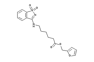 6-[(1,1-diketo-1,2-benzothiazol-3-yl)amino]hexanoic Acid 2-furfuryl Ester