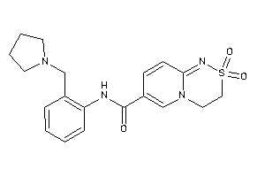 2,2-diketo-N-[2-(pyrrolidinomethyl)phenyl]-3,4-dihydropyrido[2,1-c][1,2,4]thiadiazine-7-carboxamide