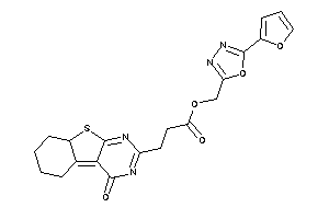 3-(4-keto-6,7,8,8a-tetrahydro-5H-benzothiopheno[2,3-d]pyrimidin-2-yl)propionic Acid [5-(2-furyl)-1,3,4-oxadiazol-2-yl]methyl Ester