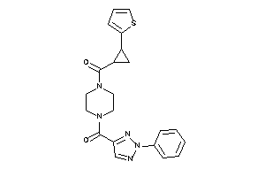 [4-(2-phenyltriazole-4-carbonyl)piperazino]-[2-(2-thienyl)cyclopropyl]methanone