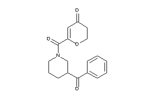 Image of 6-(3-benzoylpiperidine-1-carbonyl)-2,3-dihydropyran-4-one